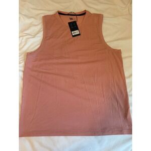 VRST Men's Sleeveless Icon Tank Top Pink Bloom Large New